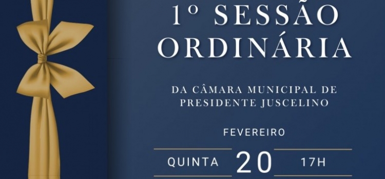 1º Sessão Ordinária 2025